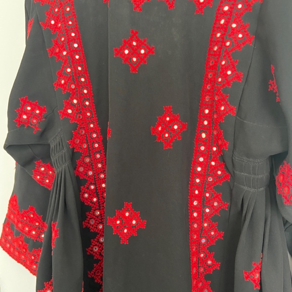 Balochi boho style mirrored embroidered statement dress tunic - Picture 6 of 9
